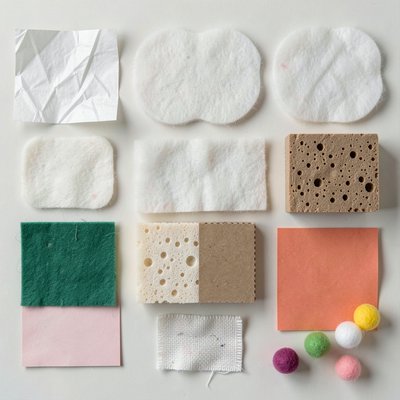 Kolaż tekstur — materiały sensoryczne