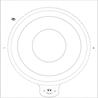Szablon podstawy okrągłej (wycinanka)