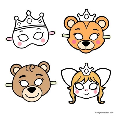 Maski do wycięcia - gotowe postaci