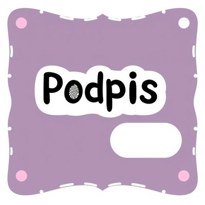 Etykietka 'Podpis' / miejsce na odcisk palca