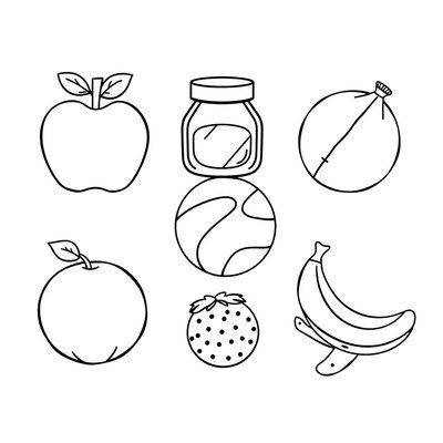 Karty skarbów - czarno-białe kontury do kolorowania