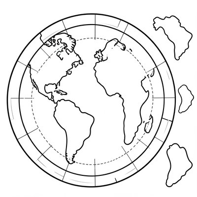 Szablon talerzyka — kontury do wycięcia