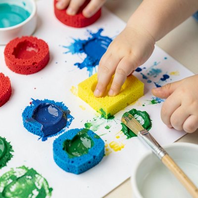 Zdjęcie: Aktywność sensoryczna — gąbki i odbicia