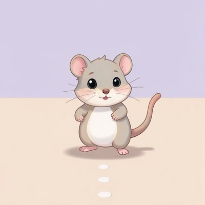 Myszka — kolorowa ilustracja