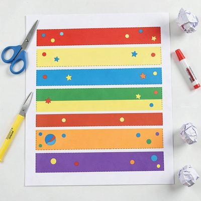 Szablon pasków papieru do druku