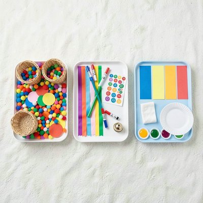 Aranżacja stacji zajęć — widok z góry