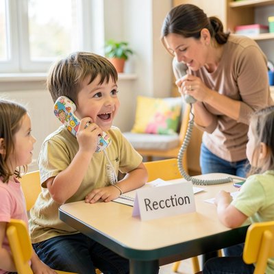 Papierowy telefon — zabawa w sekretarkę