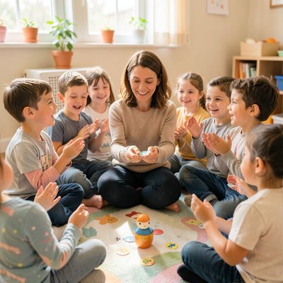 Kółko powitalne i podsumowanie z naklejkami