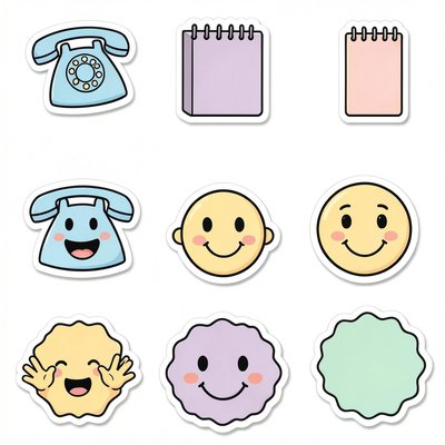 Szablon naklejek: symbol „sekretarki”