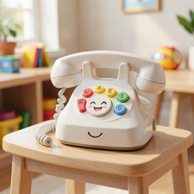 Obrazek zabawkowego telefonu (do kącika zabaw)