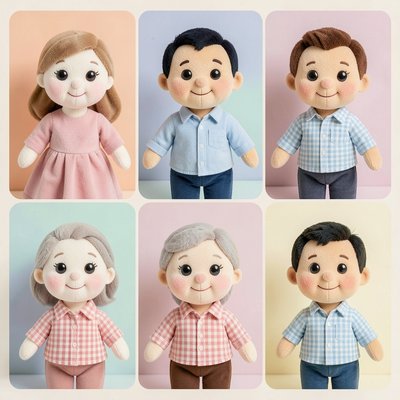 Karty członków rodziny (pluszaki)