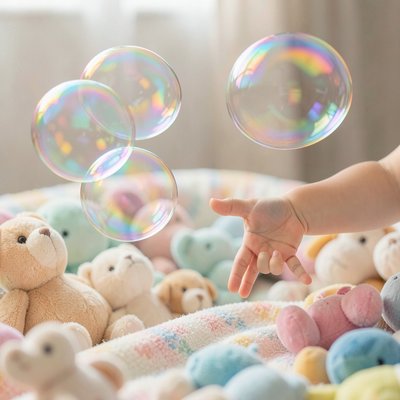 Ilustracja do zabawy z bąbelkami