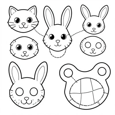 Szablony masek i prosty stetoskop do druku