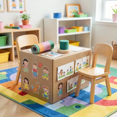 Mała redakcja — stanowisko z pudelkiem