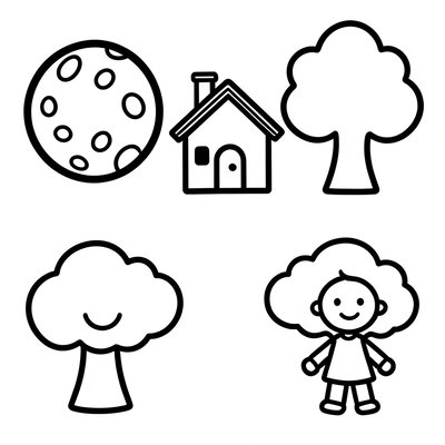 Karty pracy — proste wzory do malowania palcami