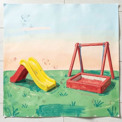 Tło plastyczne — plac zabaw