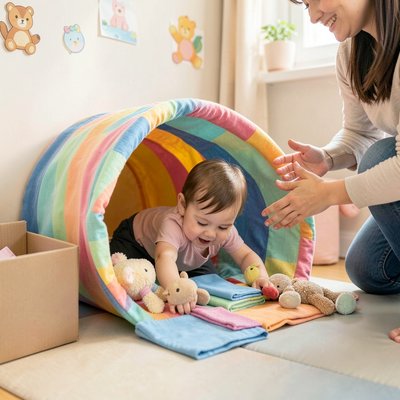 Stacja 3 — Tunel i skarby: czołganie i odkrywanie