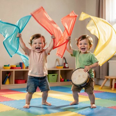 Stacja 4 — Muzyka i tańczące chustki