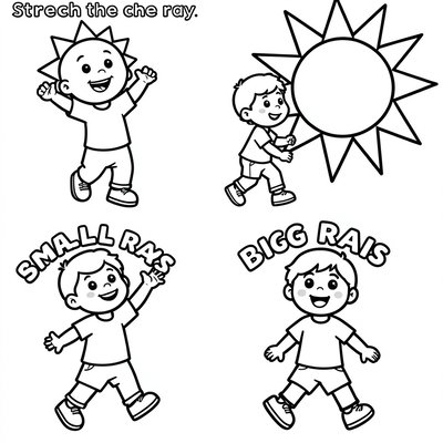 Kolorowanka — 'Promyczki'