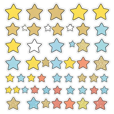 Arkusz naklejek gwiazdek