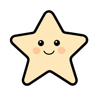 Duża prosta ilustracja gwiazdy