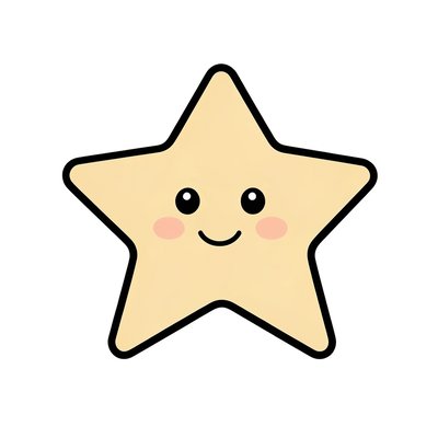 Duża prosta ilustracja gwiazdy