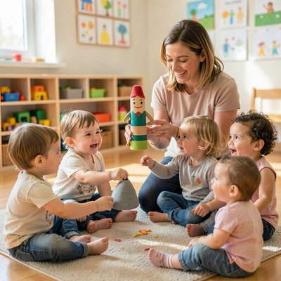 Krótka scena powitania i rymowanki