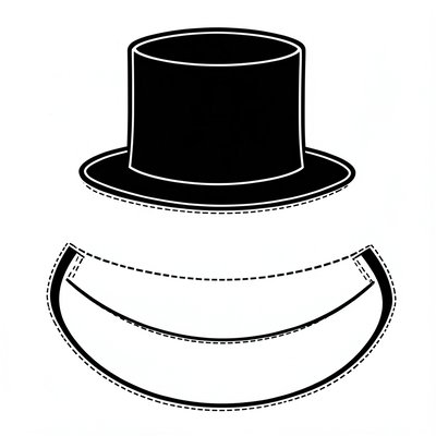 Szablon: Papierowa czapeczka kominiarza (do wycięcia)