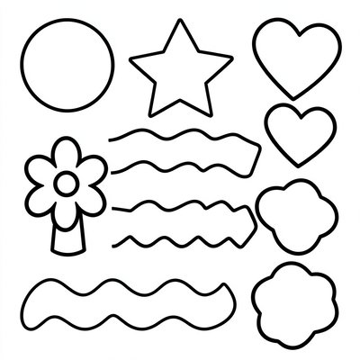 Szablony dużych dekoracji do wycięcia