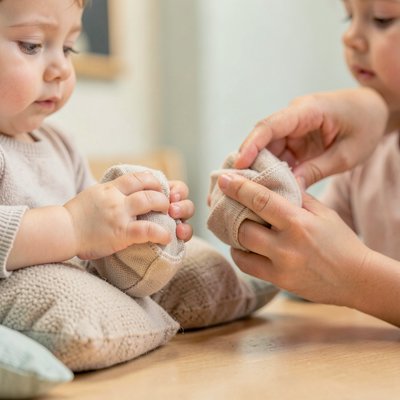 Formujemy garnuszki — zabawa dotykowa