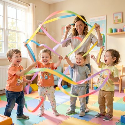 Taniec garncarza z wstążkami