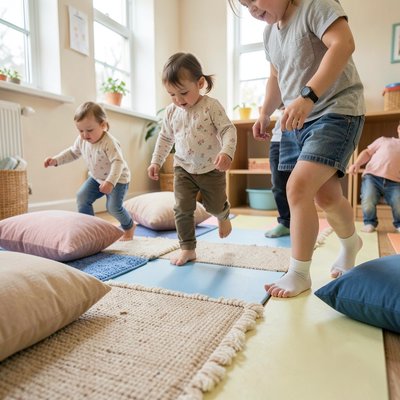 Powolny spacer sensoryczny — ujęcie z niskiego kąta