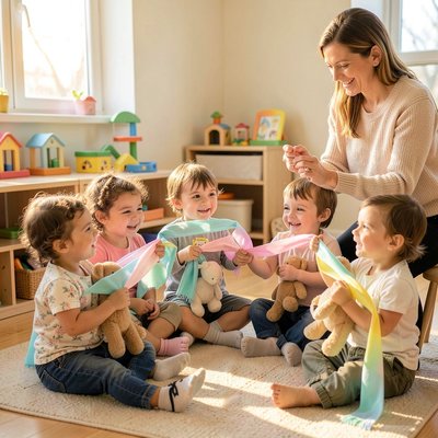 Pożegnalna scena — krąg i machanie chustą