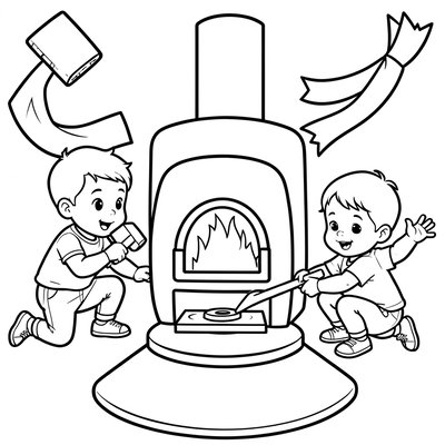 Kolorowanka — Scena kuźni