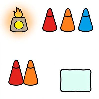 Ikony pieca i oznaczników