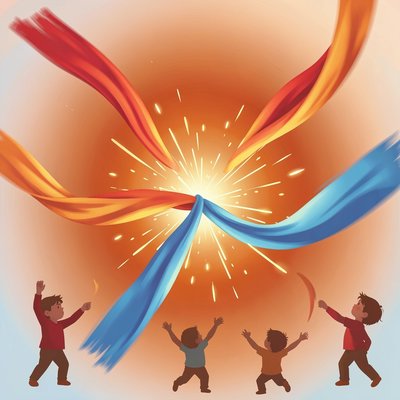 Ilustracja ruchu chustek — Iskry