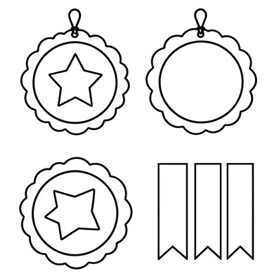 Szablon medalu/parady