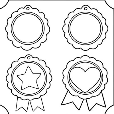 Szablon medalu/parady