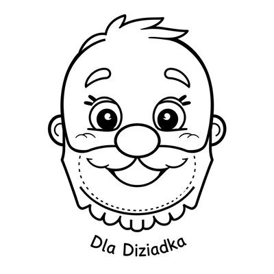 Kolorowanka — portret dziadka