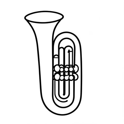 Kolorowanka: tuba