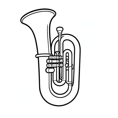 Kolorowanka: tuba