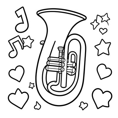 Kolorowanka: Kontur tuby