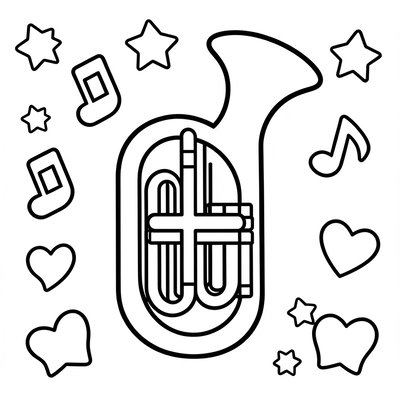 Kolorowanka: Kontur tuby