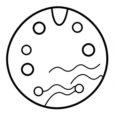 Kolorowanka: kaszanka (prosta linia)