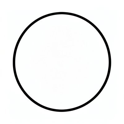 Szablon kartki z dużym okręgiem (do naklejania)