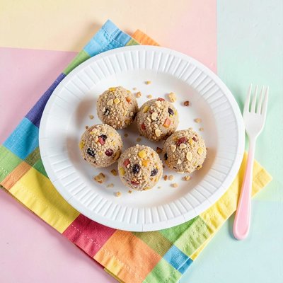 Gotowe kaszkowe kulki na talerzyku