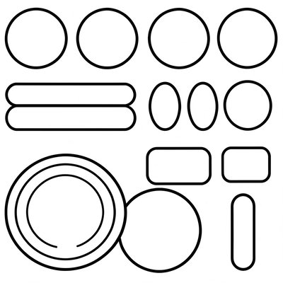 Szablon do wycinania – kształty jedzenia (Template)