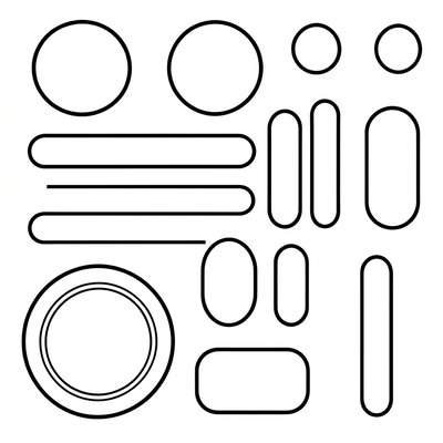 Szablon do wycinania – kształty jedzenia (Template)