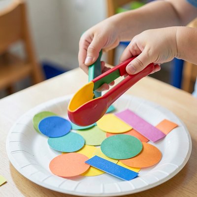 Ćwiczenie chwytu – użycie dużych szczypiec (Image)