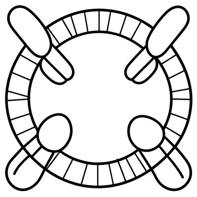 Kolorowanka — dron z talerzyka